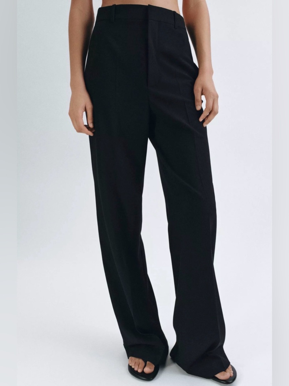 NWT ZARA In Season Black Trouser Pant - Size Medium